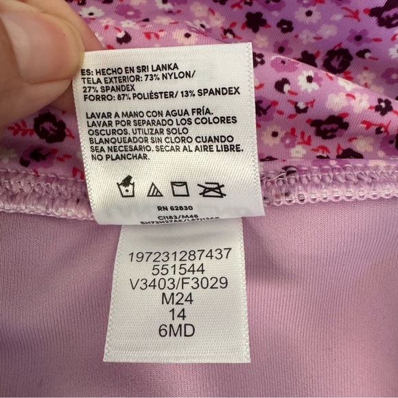 Land's End Swimsuit Set Tugless Tankini Scallop Trim  high waisted bottoms - Picture 12 of 12